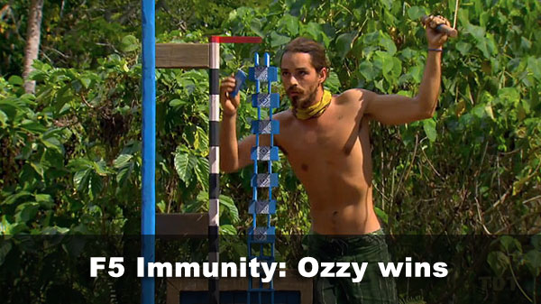 Ozzy wins immunity