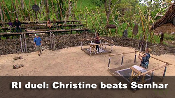 Christine beats Semhar