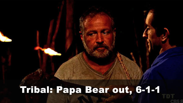 Papa Bear out, 6-1-1