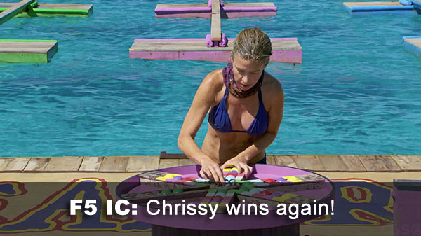 Chrissy wins IC