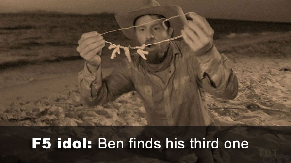 Ben finds 3rd idol