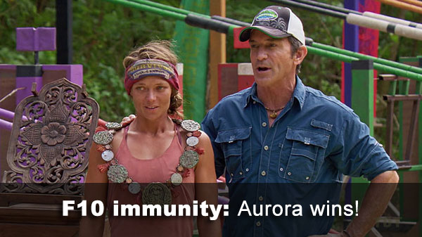 Aurora wins immunity