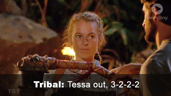 Tessa out, 3-2-2-2