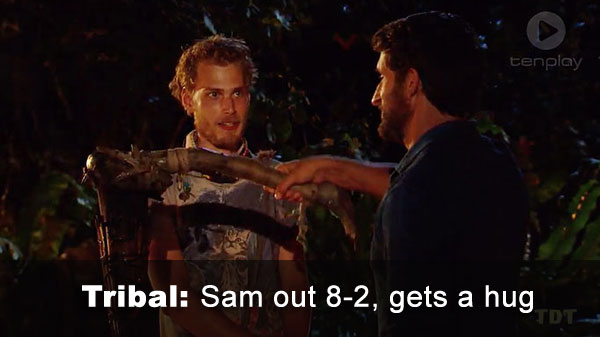 Sam out, 8-2