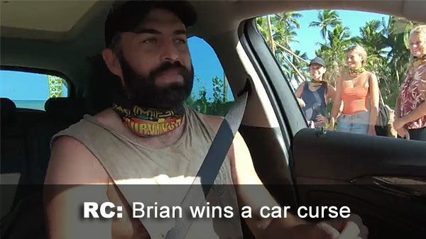 Brian wins a car