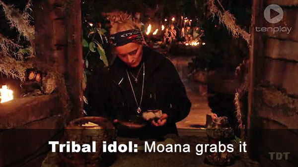 Moana finds idol