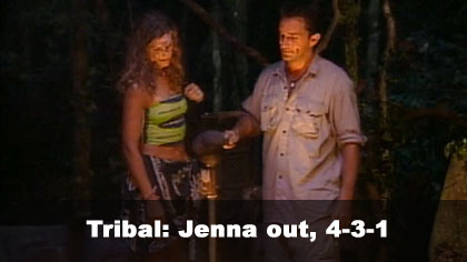 Jenna out, 4-3-1