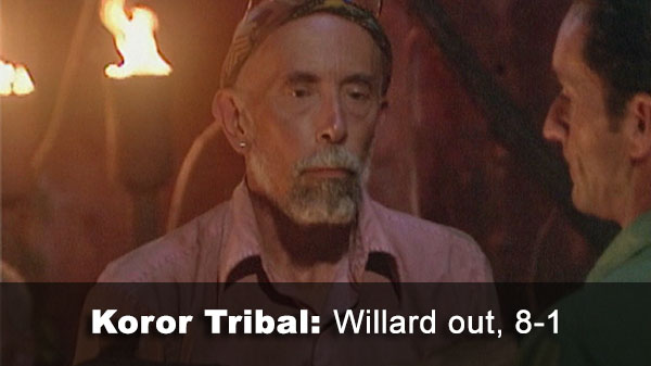 Willard out, 8-1