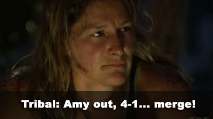 Amy out
