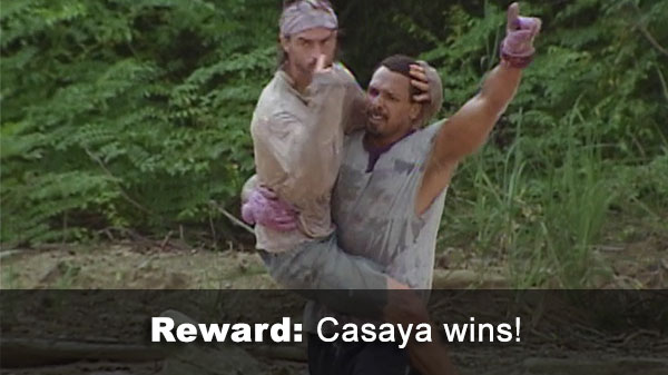 Casaya wins reward, Terry exiled