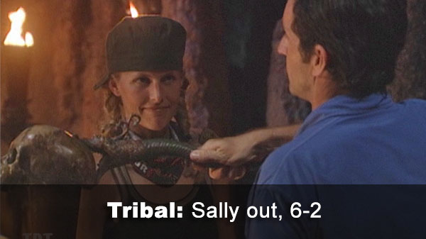 Sally out, 6-2