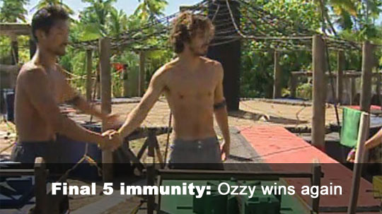 Ozzy wins F5 IC