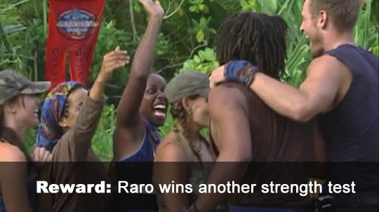 Raro is big and strong, yawn