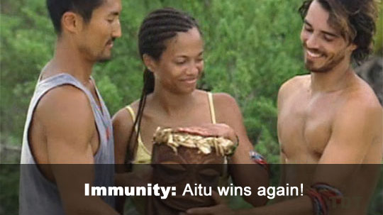 Aitu wins immunity, too