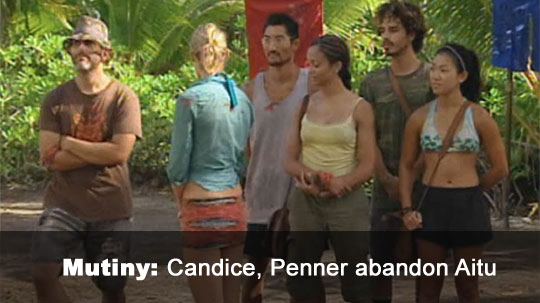 Candice & Penner mutiny away from Aitu