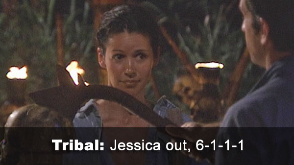 Jessica out, 6-1-1-1