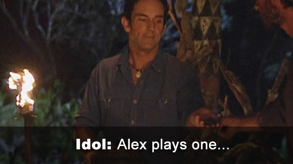 Alex plays idol