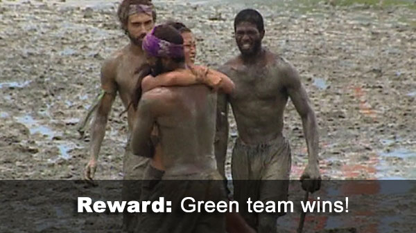 Green team wins reward