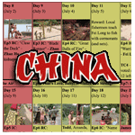 Survivor 15: China calendar