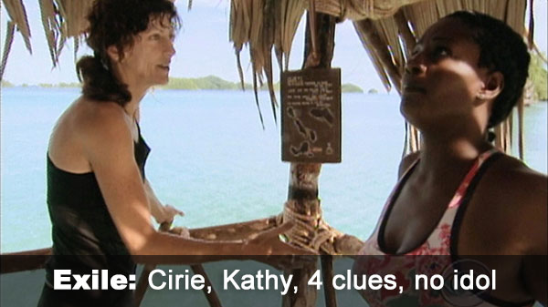 Kathy, Cirie exiled