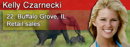 Kelly Czarnecki, 22, Buffalo Grove, IL
