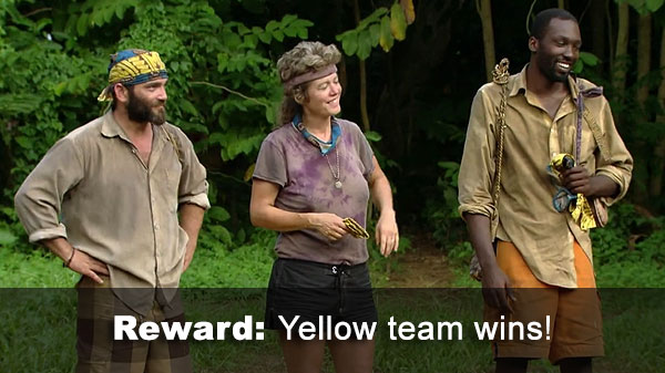 Yellow wins reward