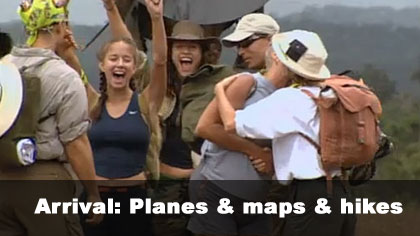 Arrival - planes to maps to hiking to camp
