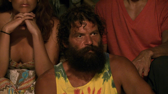 Scowling juror Rupert