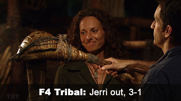 Jerri out, 4-1