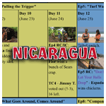 Survivor 21: Nicaragua calendar