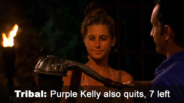 Purple Kelly quits