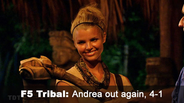 Andrea out again, 4-1