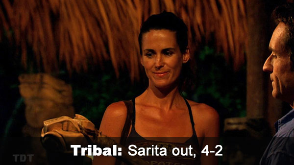 Sarita out, 4-2