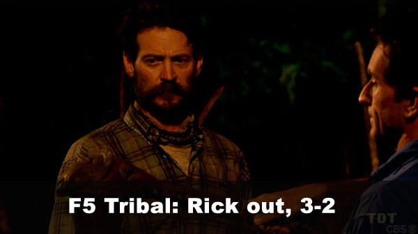 Rick voted out, joins jury