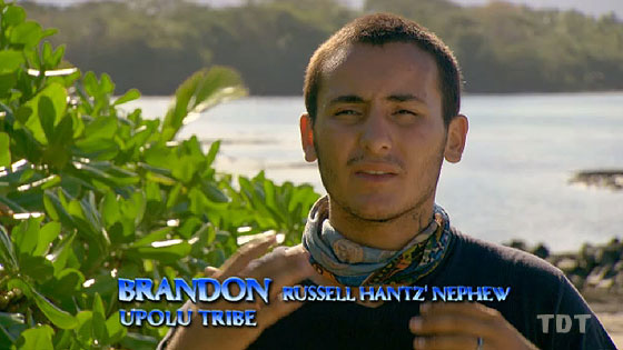 This is Brandon. He works as a Russell Hantz' nephew.