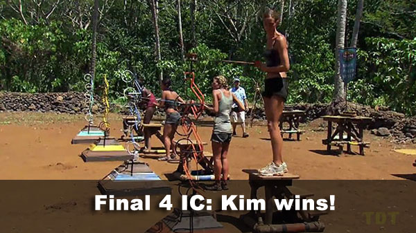 Kim wins immunity