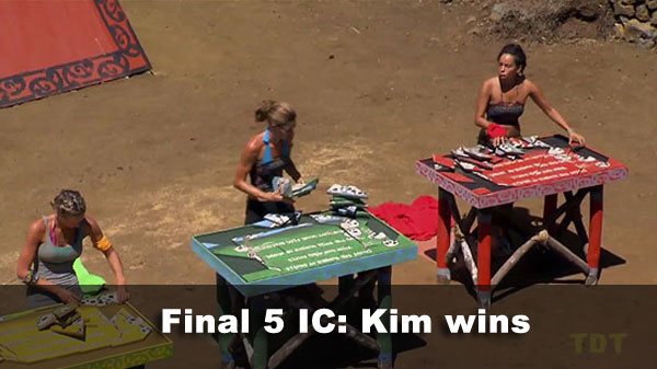 Kim wins immunity