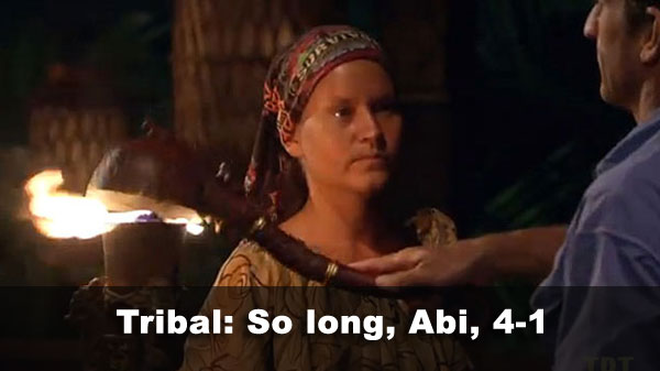 Abi-Maria out, 4-1