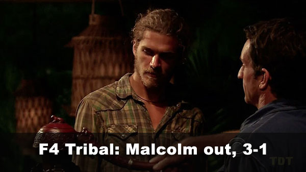 Malcolm out, 3-1
