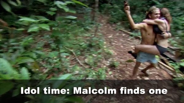 Malcolm finds idol, get mounted by Corinne