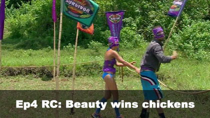 Beauty wins chickens