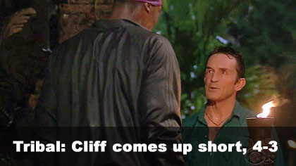 Cliff out, 4-3