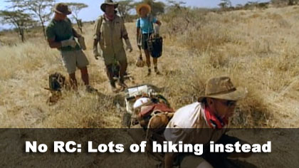 No RC, just hiking