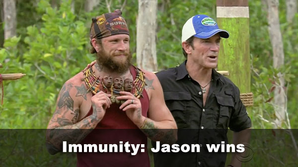 Jason wins immunity
