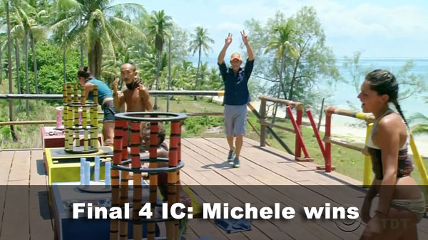 Michele wins immunity