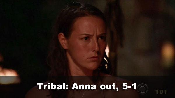Anna out, 5-1