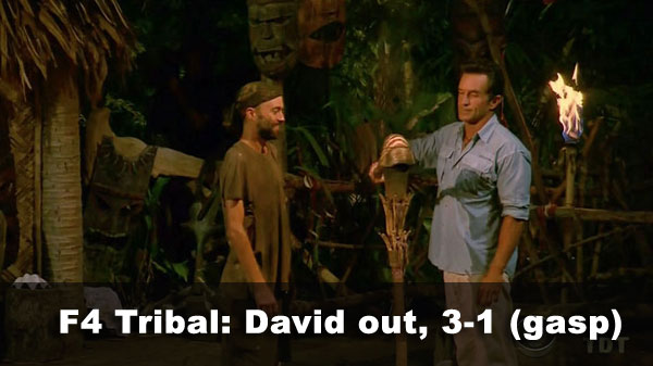 David out, 3-1