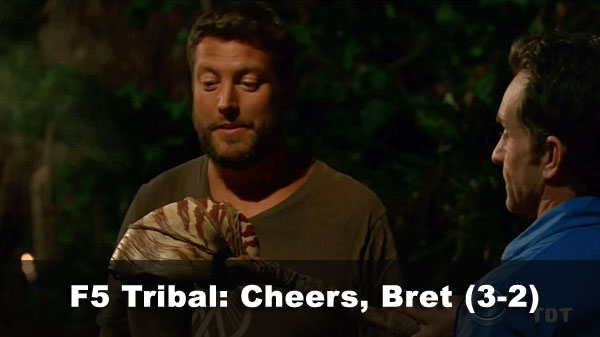 Bret out, 3-2