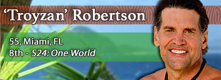 'Troyzan' Robertson, 55, Miami, FL; 8th - S24: One World