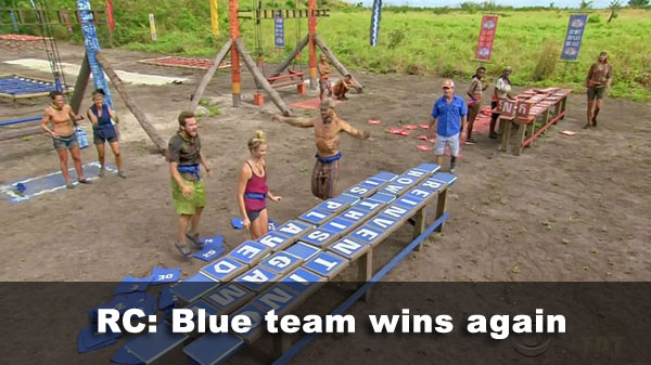 Blue team wins reward